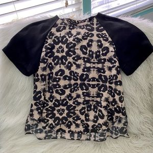 Rebecca Taylor leopard blouse